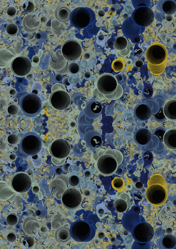 Clew #20 - translucent black body type